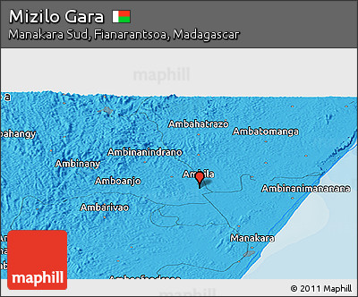 Political Panoramic Map of Mizilo Gara