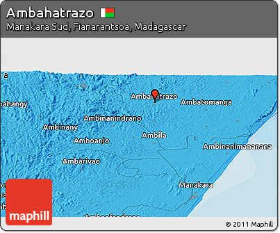 Political Panoramic Map of Ambahatrazo