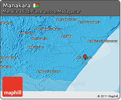 Political Panoramic Map of Manakara