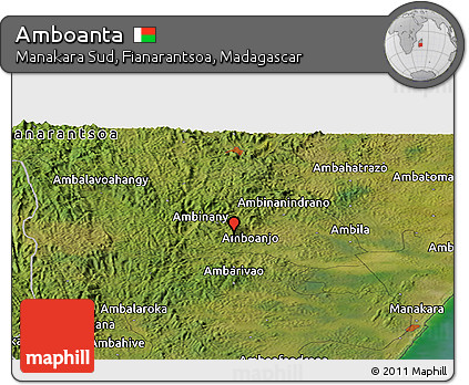 Satellite Panoramic Map of Amboanta