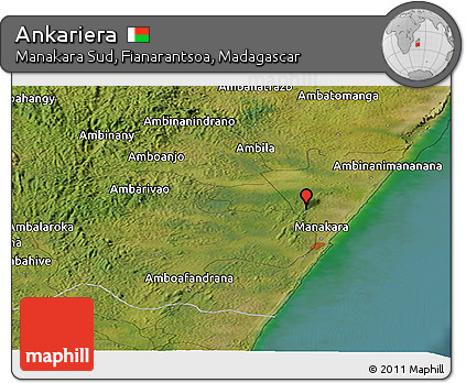 Satellite Panoramic Map of Ankariera