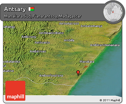 Satellite Panoramic Map of Antsary