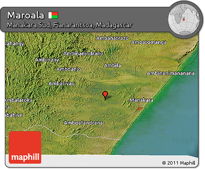 Satellite Panoramic Map of Maroala