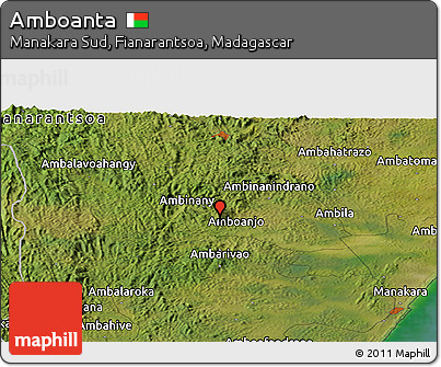 Satellite Panoramic Map of Amboanta