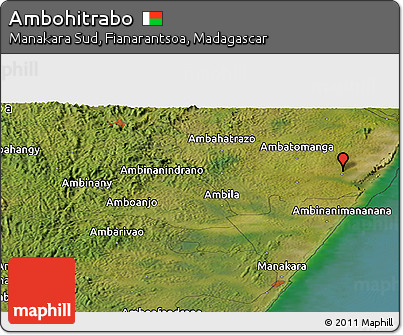 Satellite Panoramic Map of Ambohitrabo