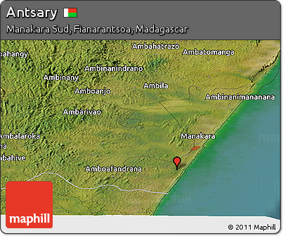 Satellite Panoramic Map of Antsary