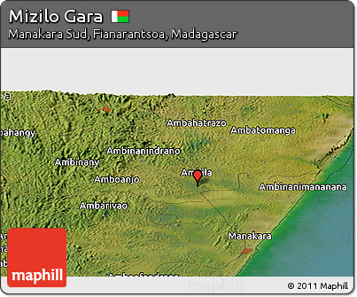 Satellite Panoramic Map of Mizilo Gara