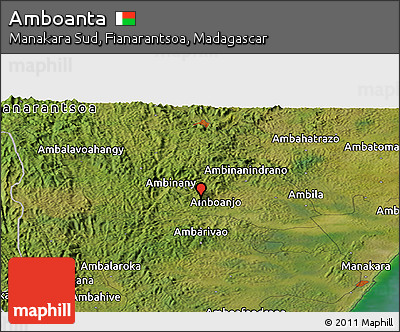 Satellite Panoramic Map of Amboanta