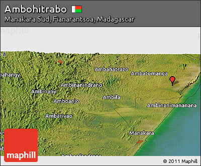 Satellite Panoramic Map of Ambohitrabo