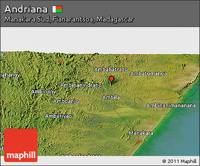 Satellite Panoramic Map of Andriana