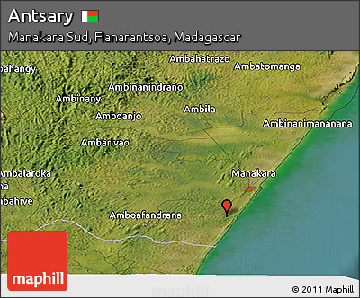 Satellite Panoramic Map of Antsary