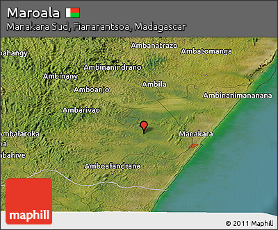 Satellite Panoramic Map of Maroala