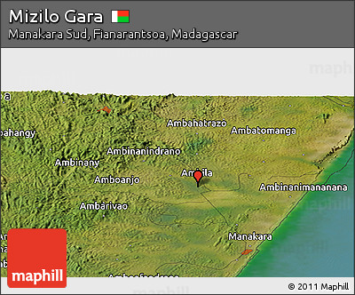 Satellite Panoramic Map of Mizilo Gara
