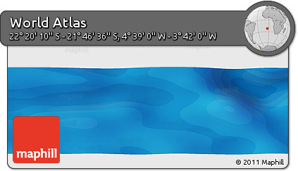 Political Panoramic Map of the Area around 22° 3' 23" S, 4° 10' 30" W