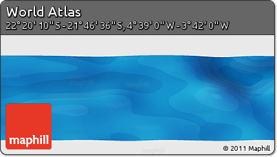Political Panoramic Map of the Area around 22° 3' 23" S, 4° 10' 30" W