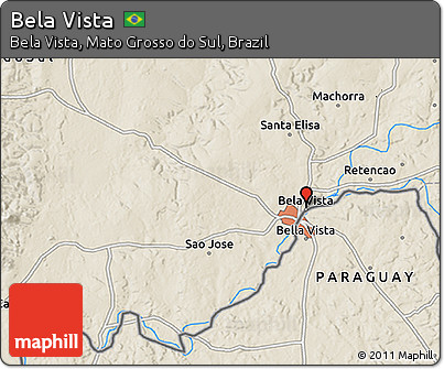 Bela Vista Mato Grosso do Sul fonte: maps.maphill.com