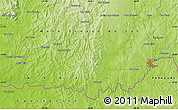 Physical Map of the area around 22° 3' 23" S, 56° 52' 30" W