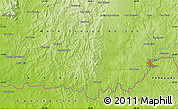 Physical Map of the area around 22° 3' 23" S, 56° 52' 30" W