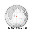 Outline Map of the Area around 22° 3' 23" S, 58° 43' 30" E, rectangular outline