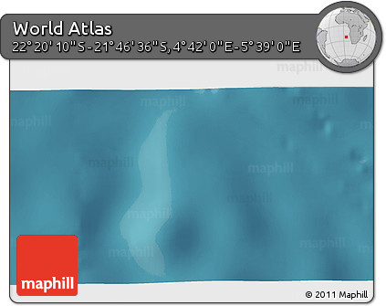Satellite 3D Map of the Area around 22° 3' 23" S, 5° 10' 30" E