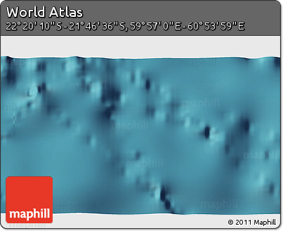 Satellite 3D Map of the Area around 22° 3' 23" S, 60° 25' 29" E