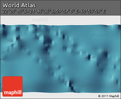 Satellite 3D Map of the Area around 22° 3' 23" S, 60° 25' 29" E