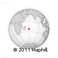 Outline Map of the Area around 22° 3' 23" S, 60° 25' 29" E, rectangular outline