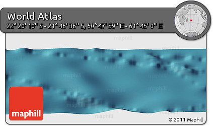 Satellite Panoramic Map of the Area around 22° 3' 23" S, 61° 16' 29" E