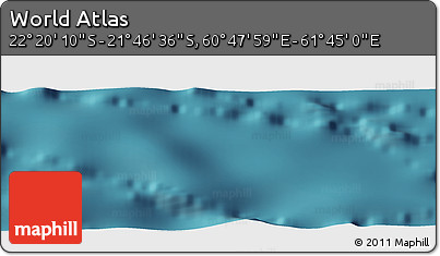 Satellite Panoramic Map of the Area around 22° 3' 23" S, 61° 16' 29" E