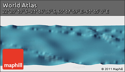 Satellite Panoramic Map of the Area around 22° 3' 23" S, 61° 16' 29" E
