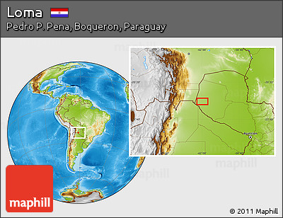 Physical Location Map of Loma