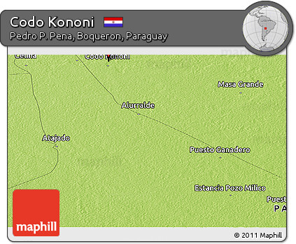 Physical Panoramic Map of Codo Kononi