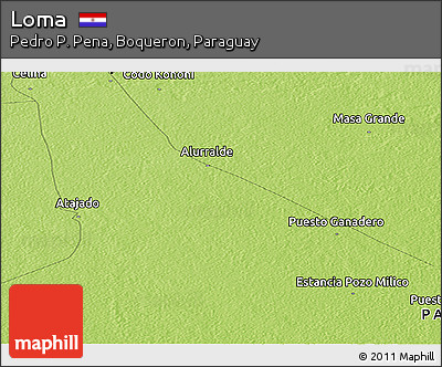 Physical Panoramic Map of Loma