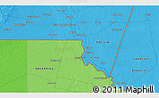 Political 3D Map of the area around 22° 3' 23" S, 62° 49' 30" W
