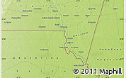 Physical Map of the area around 22° 3' 23" S, 62° 49' 30" W