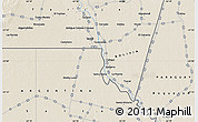 Shaded Relief Map of the area around 22° 3' 23" S, 62° 49' 30" W