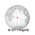 Outline Map of the Area around 22° 3' 23" S, 66° 22' 30" E, rectangular outline