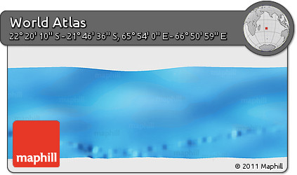 Physical Panoramic Map of the Area around 22° 3' 23" S, 66° 22' 30" E