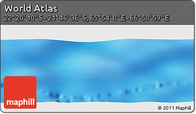 Physical Panoramic Map of the Area around 22° 3' 23" S, 66° 22' 30" E
