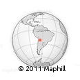 Outline Map of the Area around 22° 3' 23" S, 66° 13' 29" W, rectangular outline