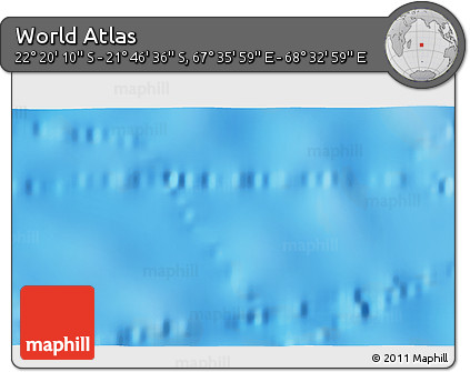Physical 3D Map of the Area around 22° 3' 23" S, 68° 4' 29" E