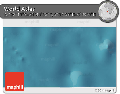 Satellite 3D Map of the Area around 22° 3' 23" S, 6° 1' 30" E