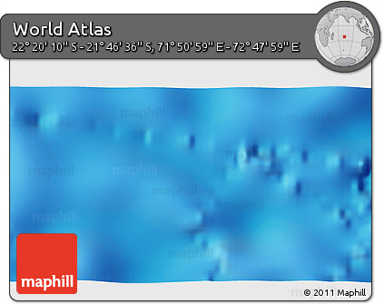 Physical 3D Map of the Area around 22° 3' 23" S, 72° 19' 29" E