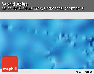 Physical 3D Map of the Area around 22° 3' 23" S, 72° 19' 29" E