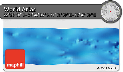Physical Panoramic Map of the Area around 22° 3' 23" S, 72° 19' 29" E