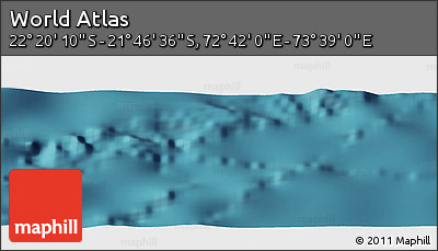 Satellite Panoramic Map of the Area around 22° 3' 23" S, 73° 10' 30" E