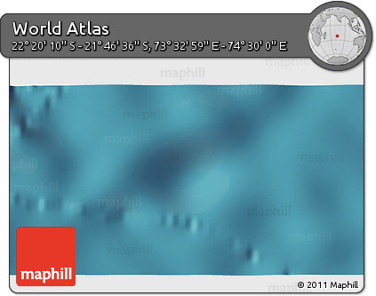 Satellite 3D Map of the Area around 22° 3' 23" S, 74° 1' 30" E
