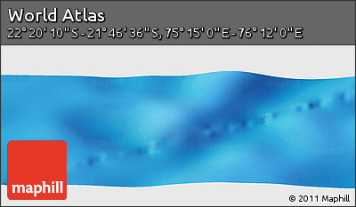 Physical Panoramic Map of the Area around 22° 3' 23" S, 75° 43' 29" E