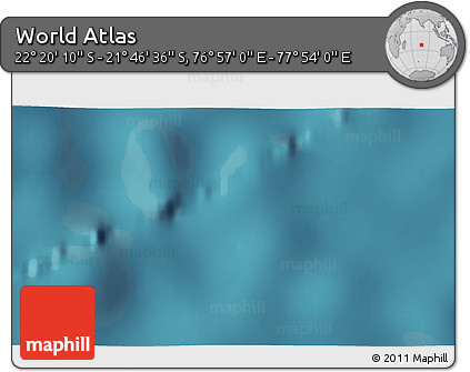 Satellite 3D Map of the Area around 22° 3' 23" S, 77° 25' 30" E