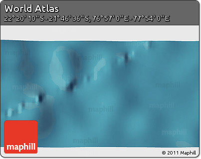 Satellite 3D Map of the Area around 22° 3' 23" S, 77° 25' 30" E
